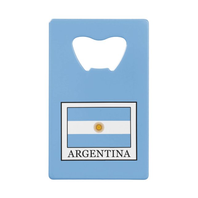 Argentinien Kreditkarten Flaschenöffner (Vorderseite)