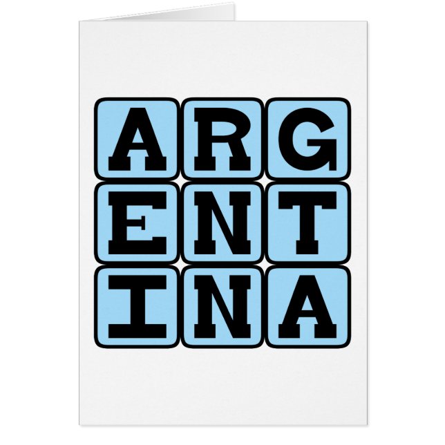 Argentinien, Land in Südamerika (Vorne)