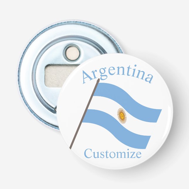 Argentinien Landesflagge Thunder_Cove Flaschenöffner (Vorderseite)