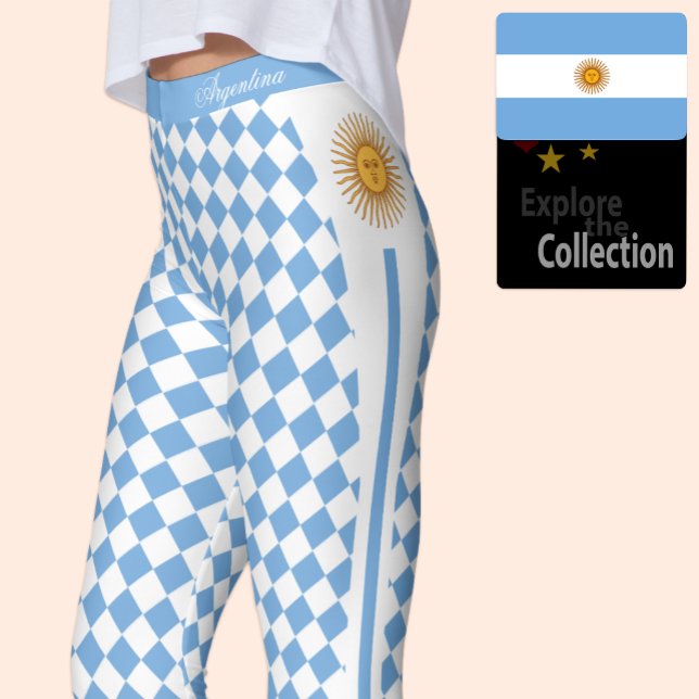 Argentinien Leggings, Sonne, Mode, Argentin Flag Leggings (Von Creator hochgeladen)