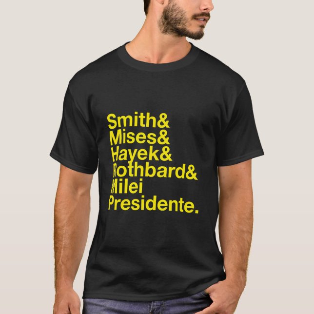 Argentinien Libertaria Javier Milei Presidente 202 T-Shirt (Vorderseite)