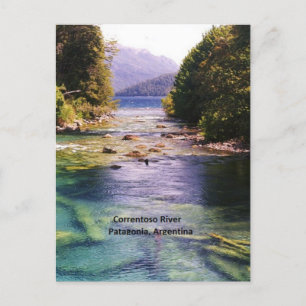 Argentinien, malerisches Patagonia-Foto Postkarte