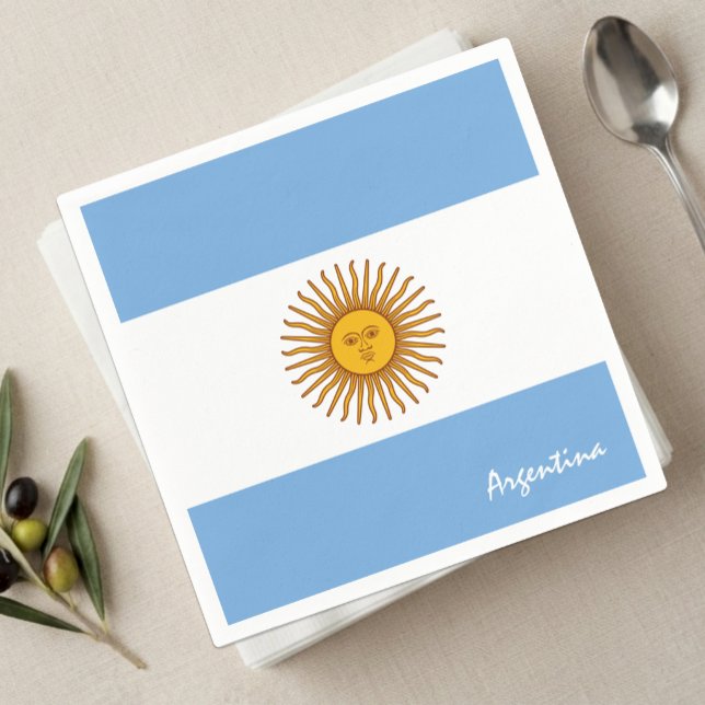 Argentinien Napkins, Argentinien Flaggenfahne Part Serviette (Argentina Flag Napkins)