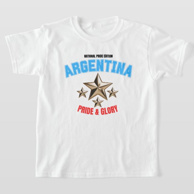 Argentinien National Pride Edition Kinder T-Shirt (Ablage )