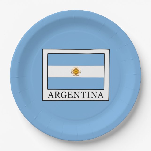 Argentinien Pappteller (Vorderseite)