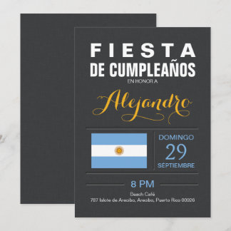 Argentinien Party Einladung