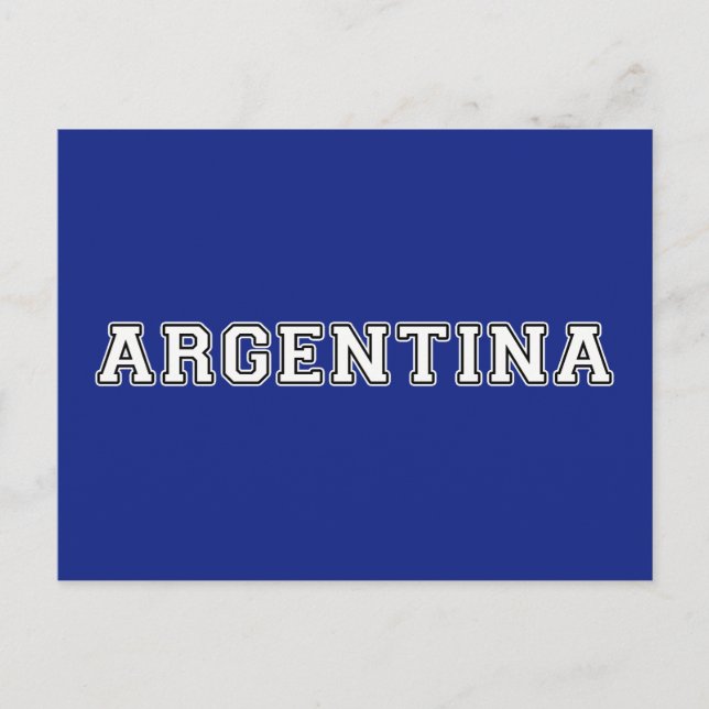 Argentinien Postkarte (Vorderseite)