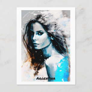 Argentinien Postkarte - Welt der Frauen-Sammlung