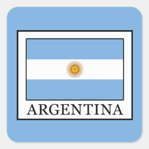 Argentinien Quadratischer Aufkleber