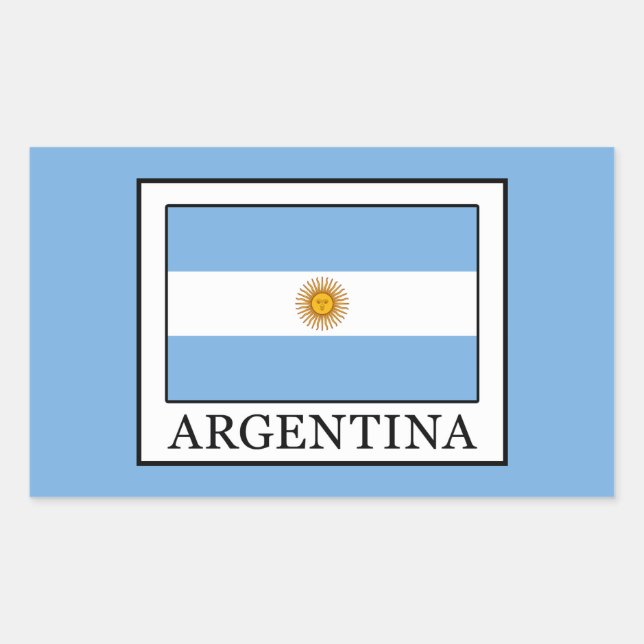 Argentinien Rechteckiger Aufkleber (Vorderseite)