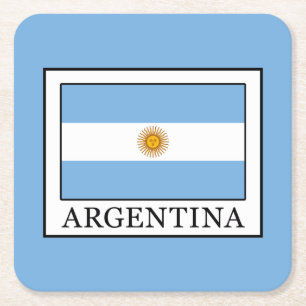 Argentinien Rechteckiger Pappuntersetzer