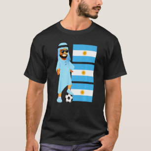 Argentinien Sheik Argentinien Flagge Fußball T-Shirt