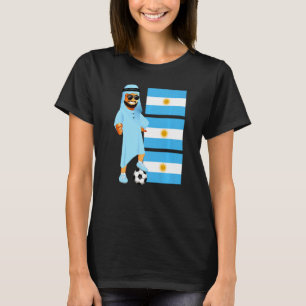 Argentinien Sheik Argentinien Flagge Fußball T-Shirt