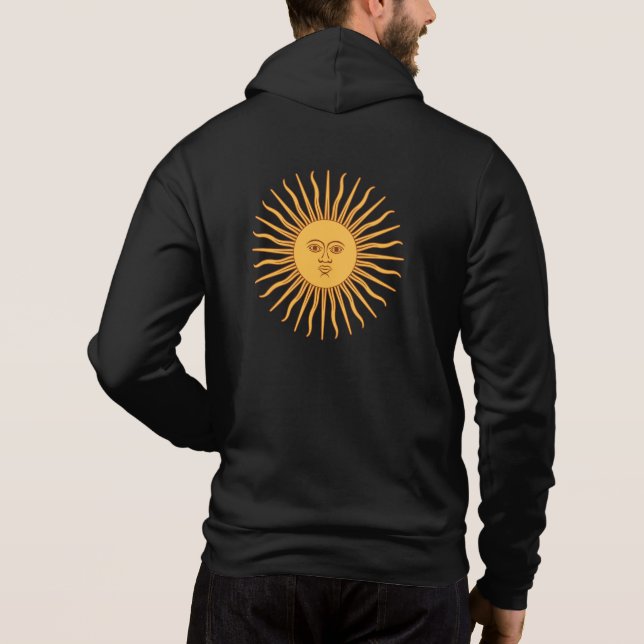 Argentinien, Sol de Mayo und Argentiniens Flaggenm Hoodie (Rückseite)