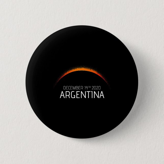 Argentinien Sonnenfinsternis 2020 Argentinien Sonn Button (Vorderseite)