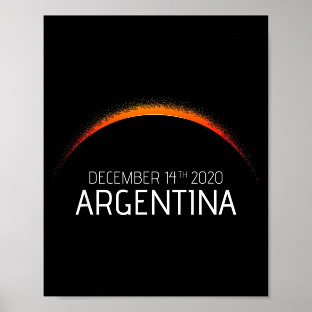 Argentinien Sonnenfinsternis 2020 Argentinien Sonn Poster (Vorne)