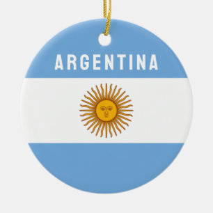 Argentinien Südamerika Flagge Buenos Aires Keramik Ornament