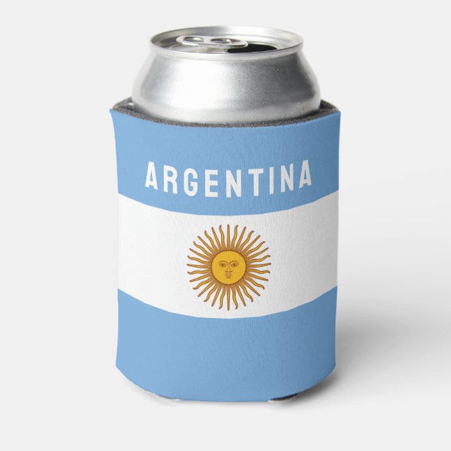 Argentinien - Südamerikanische Flagge Buenos Aires Dosenkühler (Kanne Rückseite)