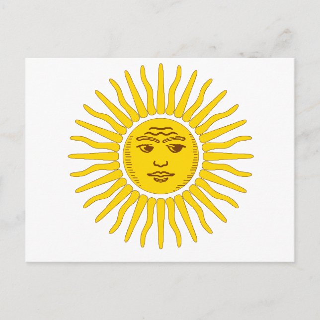 Argentinien Sun Postkarte (Vorderseite)