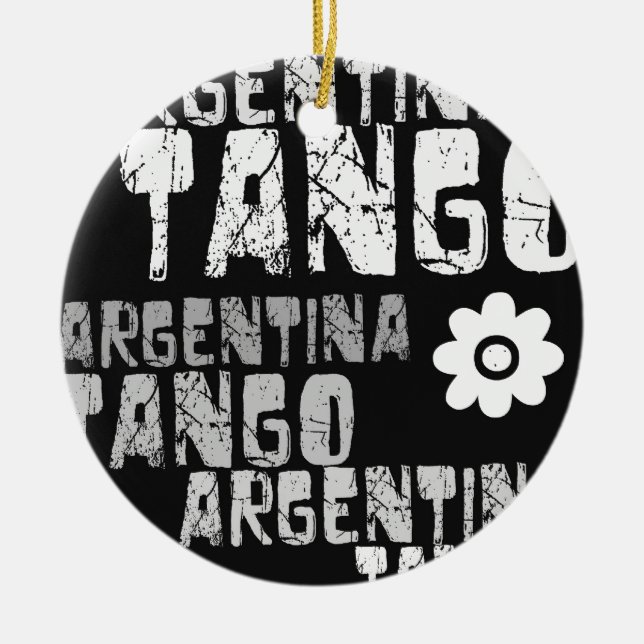 Argentinien-Tango Keramik Ornament (Vorne)