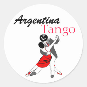 Argentinien-Tango Runder Aufkleber