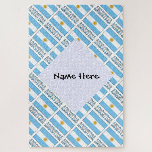 Argentinien und Argentinien - Personalisiert getee Puzzle