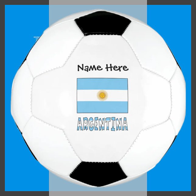 Argentinien und Argentinische Flagge Personalisier Fußball (Von Creator hochgeladen)