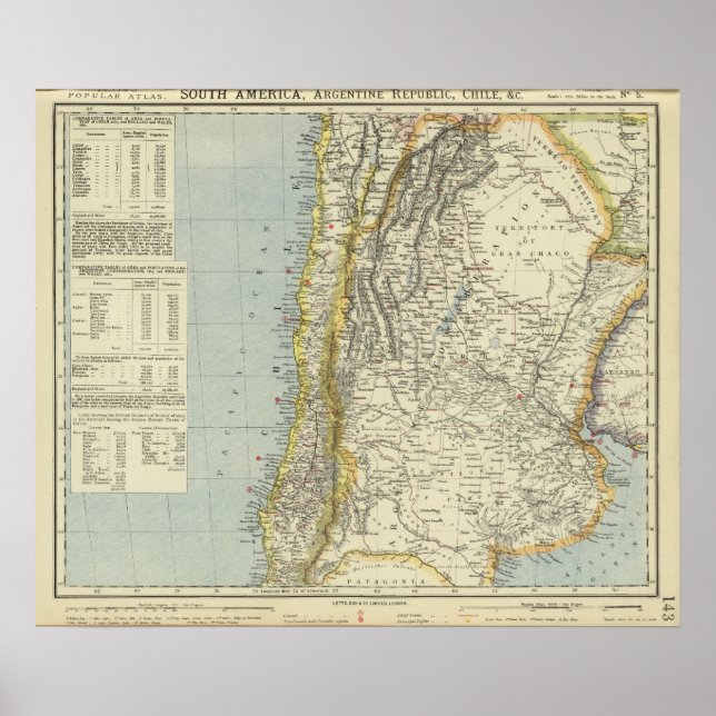 Argentinien und Chile Poster (Vorne)