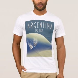 Argentinien Vintages Skipposter T-Shirt