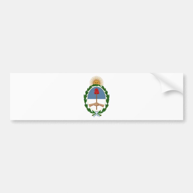Argentinien-Wappen Autoaufkleber (Vorne)