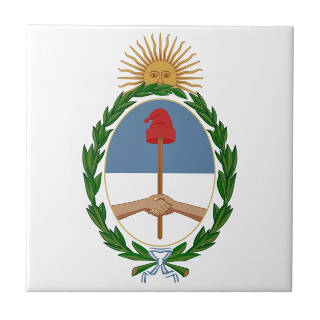 Argentinien-Wappen Fliese (Vorderseite)