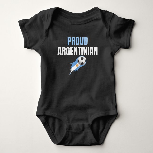 Argentinien Weltmeisterschaft Champions 2022 Stolz Baby Strampler (Vorderseite)