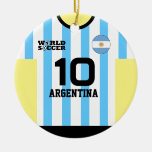 Argentinien World Soccer Jersey Ornament