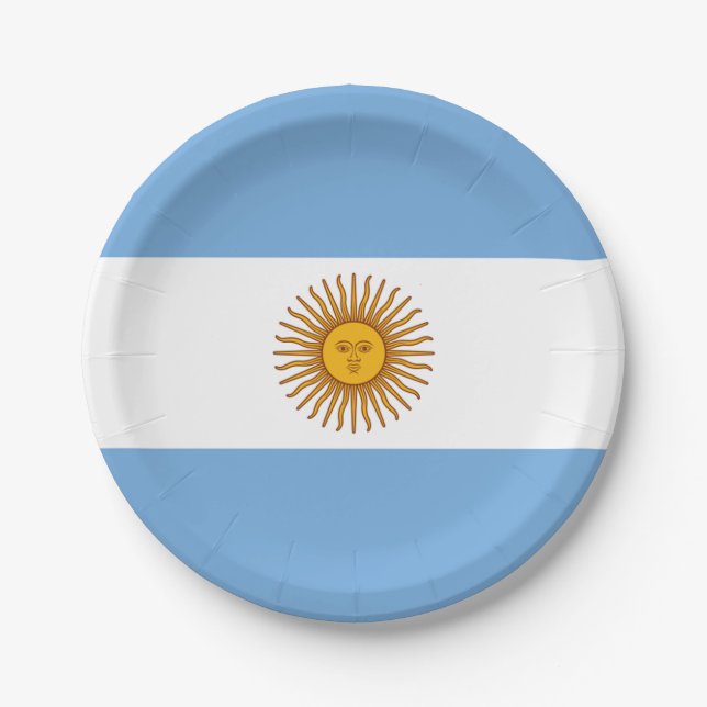 ArgentinienpapierTeller Pappteller (Vorderseite)