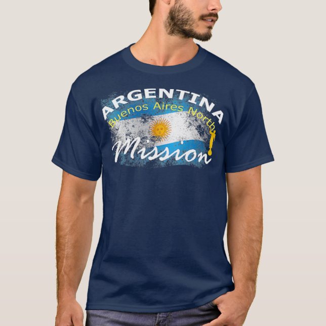 Argentiniens Buenos Aires North Mormon LDS Mission T-Shirt (Vorderseite)