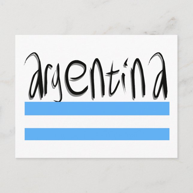 Argentiniens Design! Postkarte (Vorderseite)