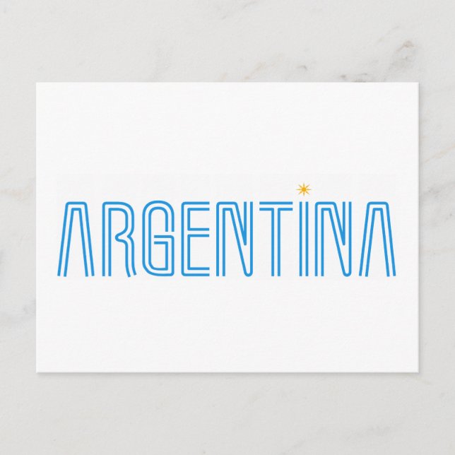 Argentiniens Design! Postkarte (Vorderseite)