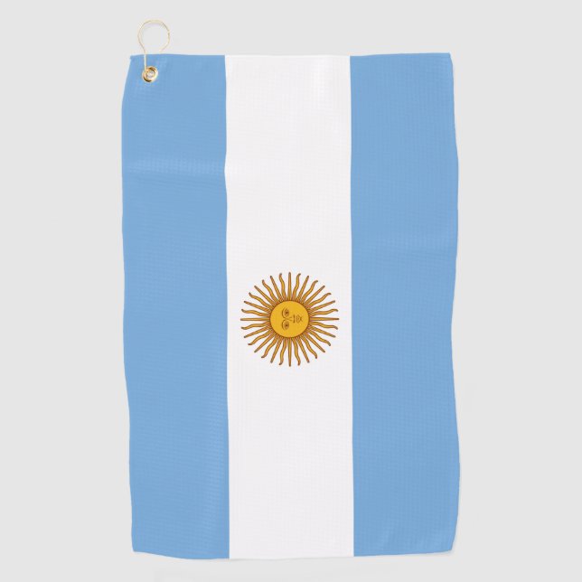 Argentiniens Flagge Golf Tower Golfhandtuch (Vorderseite)