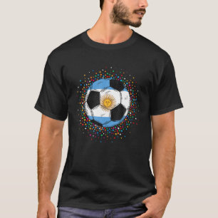 Argentiniens Fußballmannschaft Nationaler Flaggenf T-Shirt