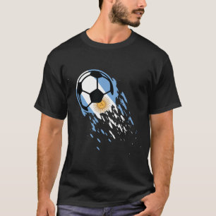 Argentiniens Fußballnationalfahne Fan Jersey T-Shirt