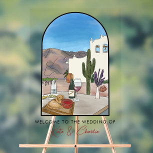 Argentiniens Hochzeitsempfang Acrylschild