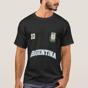 Argentiniens Team Sports Number 10 Fußball Argenti T-Shirt