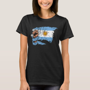 Argentiniens Vintager argentinischer Flaggenpreis T-Shirt