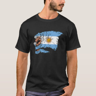 Argentiniens Vintager argentinischer Flaggenpreis T-Shirt