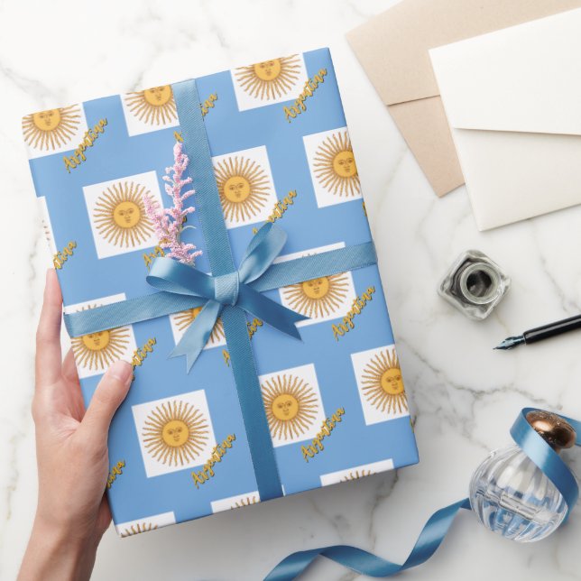 Argentiniens Wrapping Paper, Argentinien Flag Patr Geschenkpapier (Schenken)