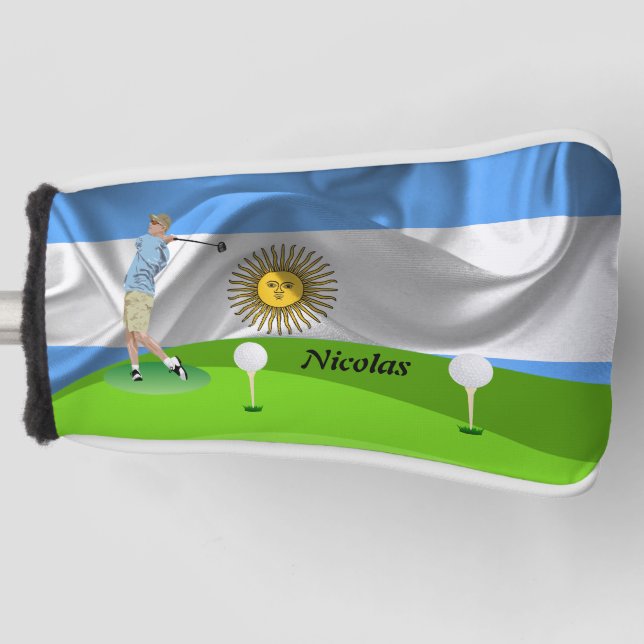 Argentinier Golf Headcover (Vorderseite)