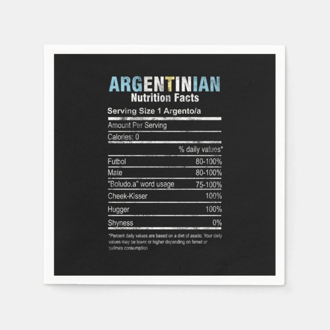 Argentinier Menschen Erbe Abstammung Argentinier N Serviette (Vorderseite)