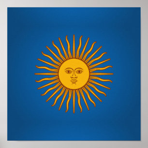 Argentinier Sol de Mayo Poster
