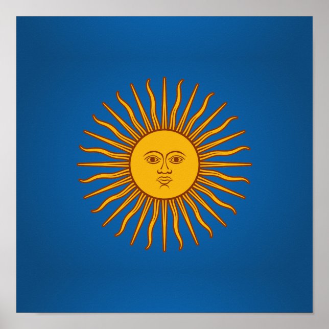 Argentinier Sol de Mayo Poster (Vorne)