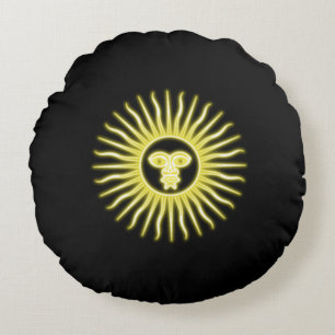 Argentinier Sun von Mai Rundes Kissen